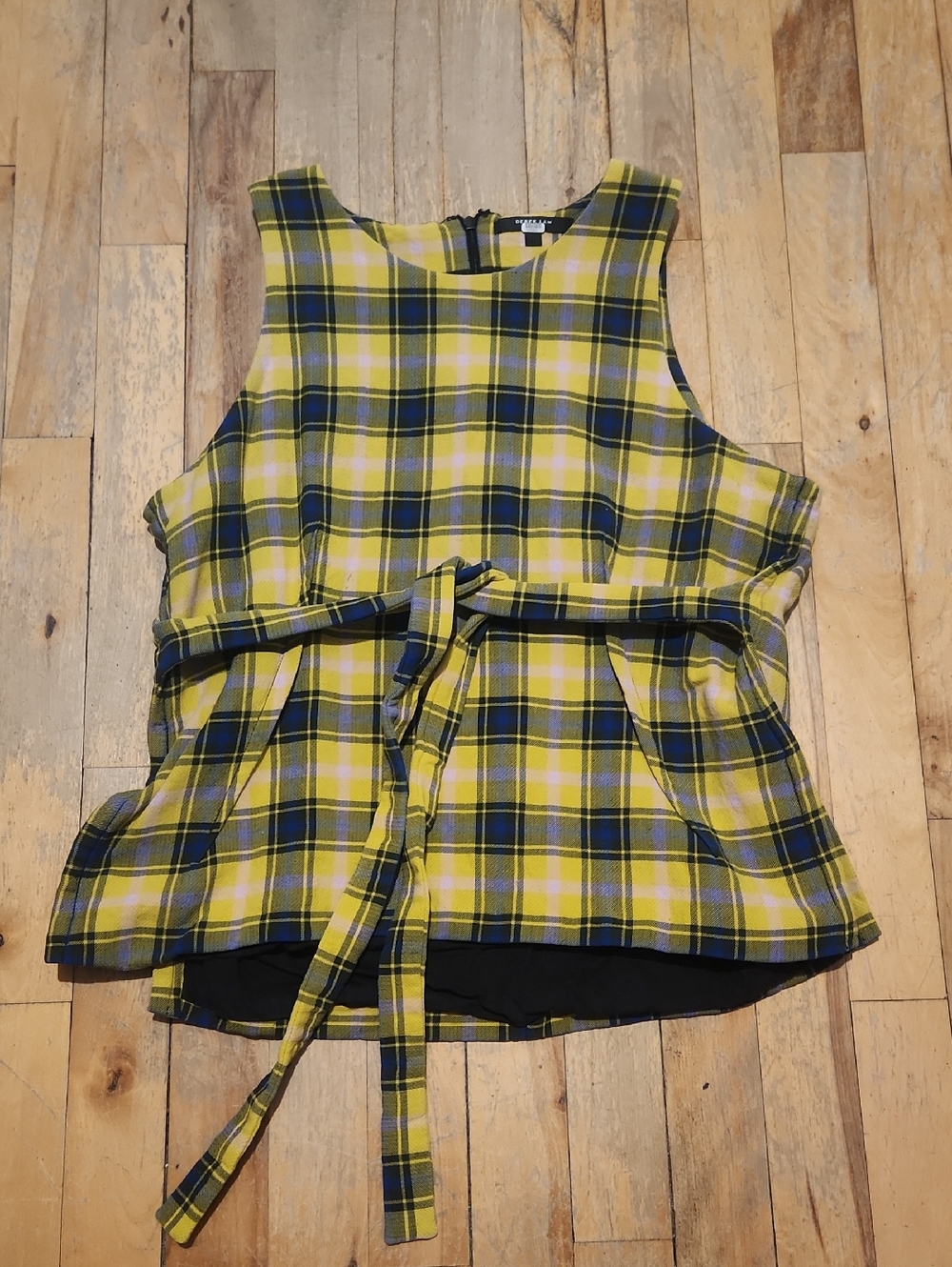 Derek Lam Peplum Gingham Top